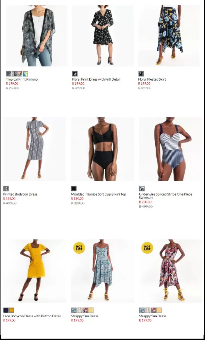 foschini swimwear 2019