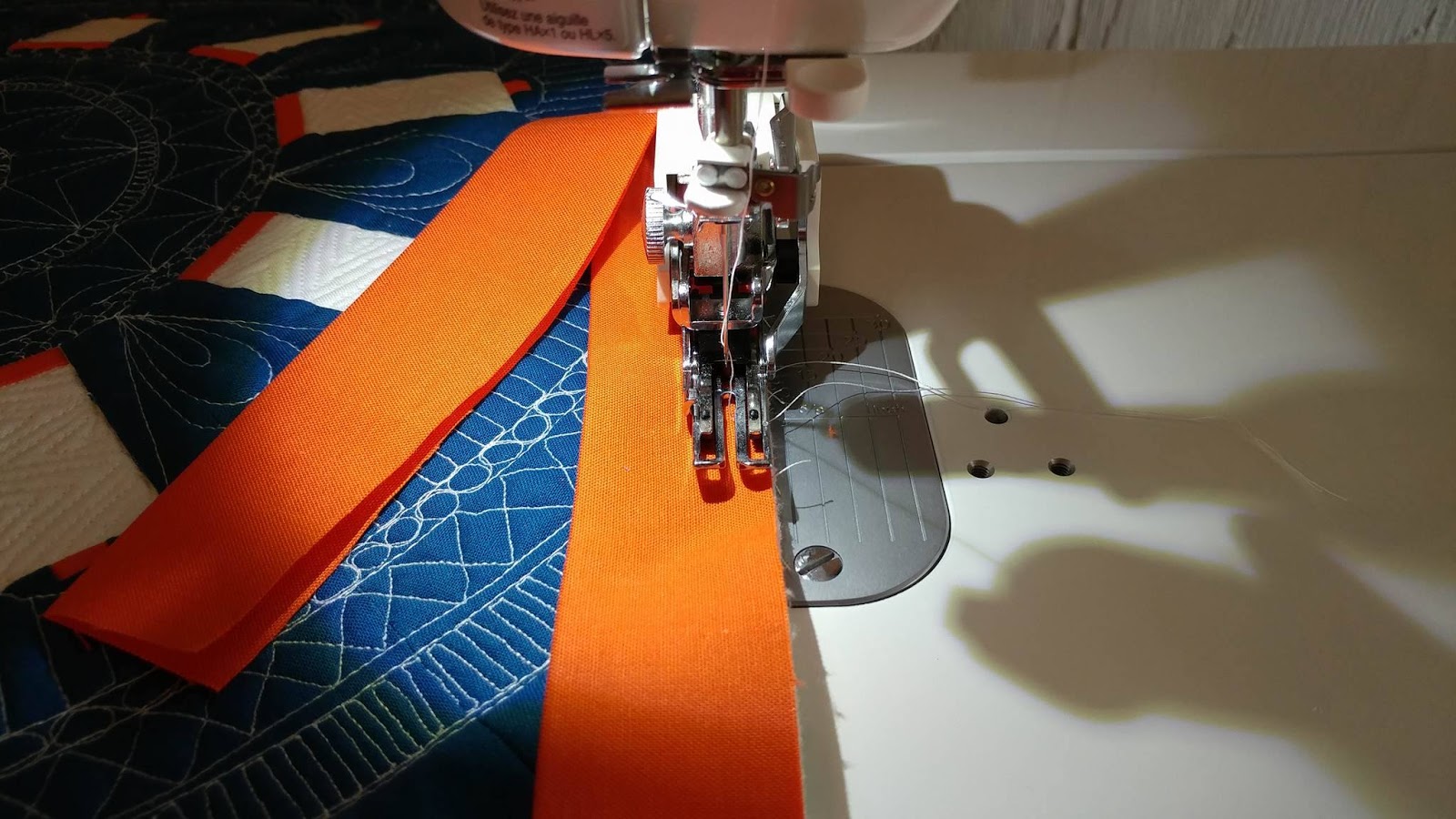 Slice of Pi Quilts Machine Quilt Binding Tutorial
