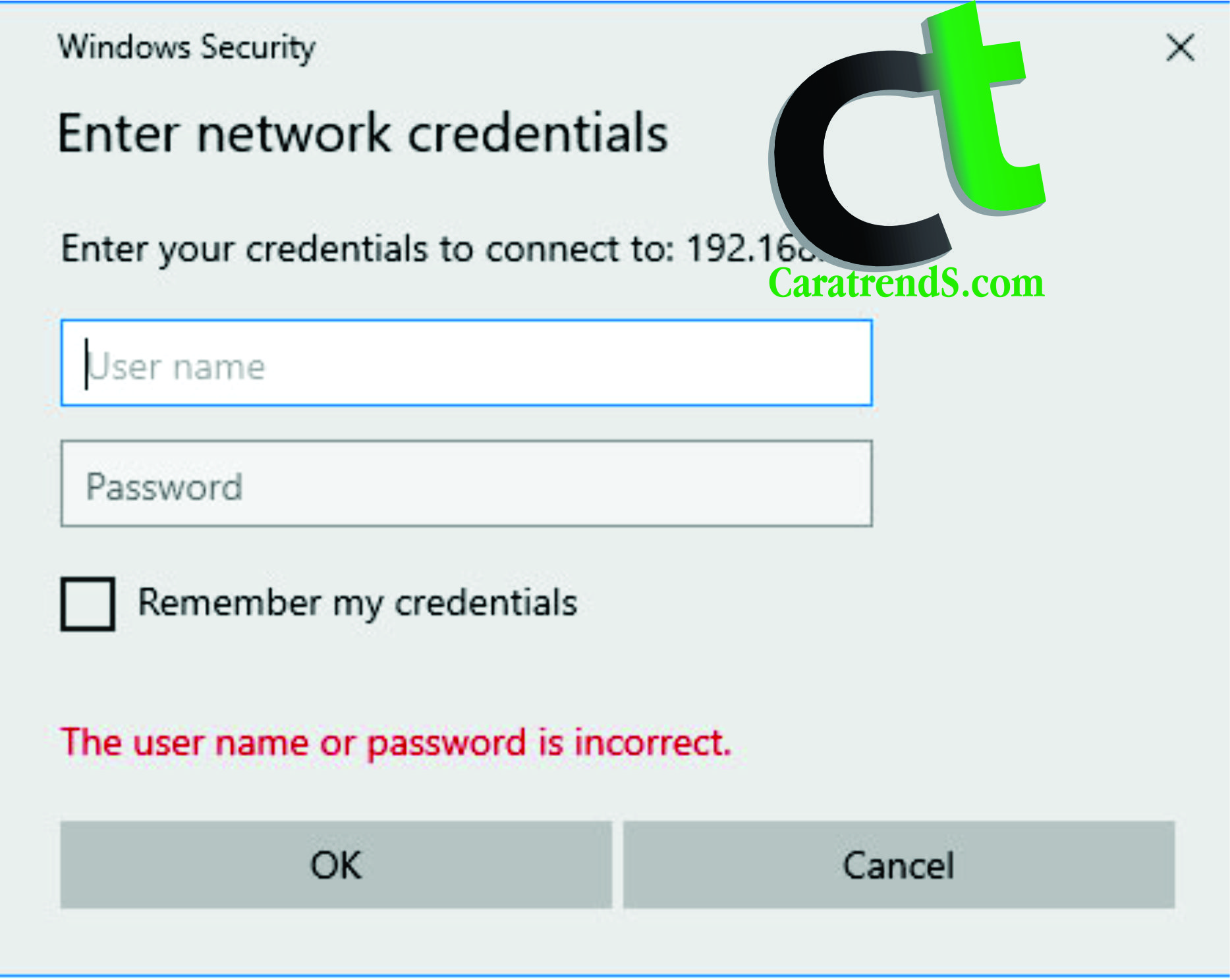 Password credentials