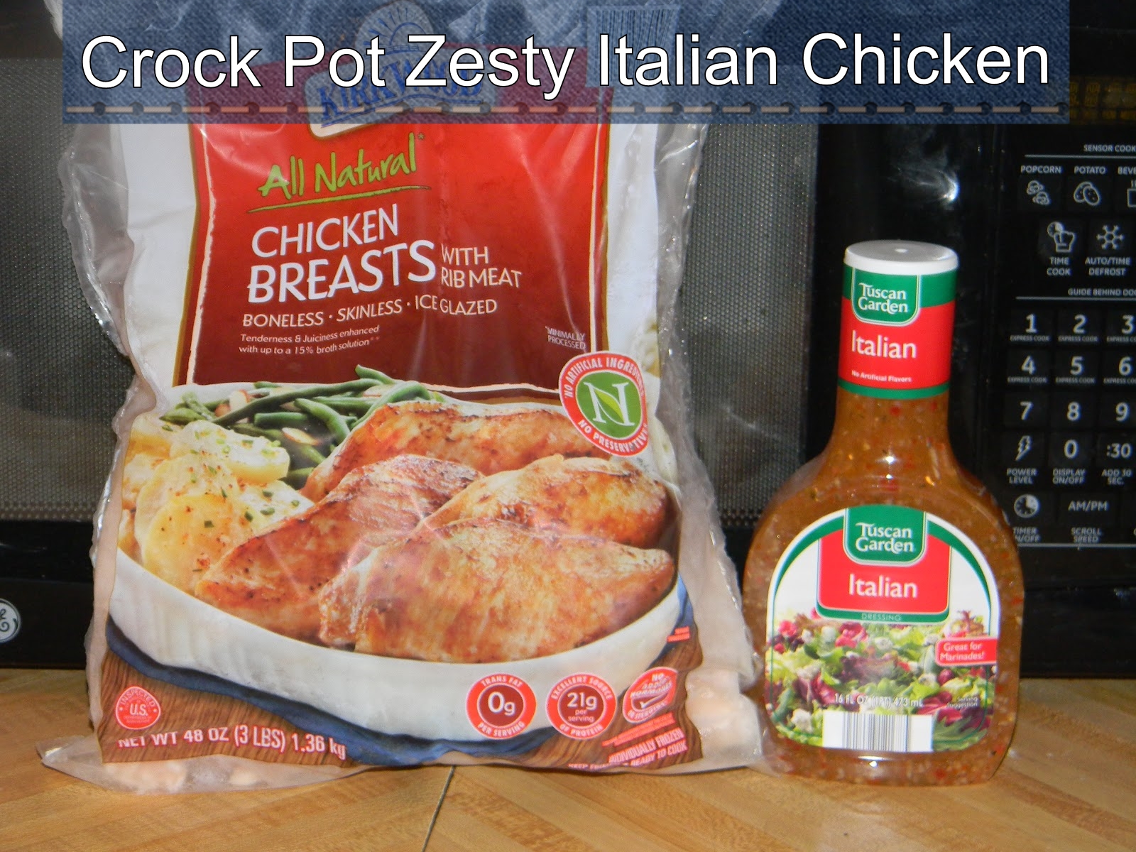 Growing to Four Crock Pot Zesty Italian Chicken
