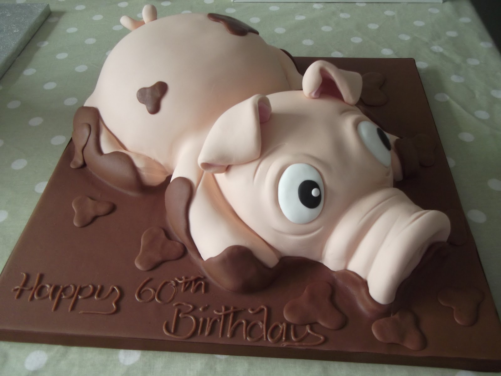 Cakes By Karen Pig in Mud Cake!