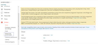 Google ads, tab menu