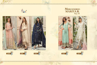 Shree fab Mbroidered mariya b vol 11 pakistani suits