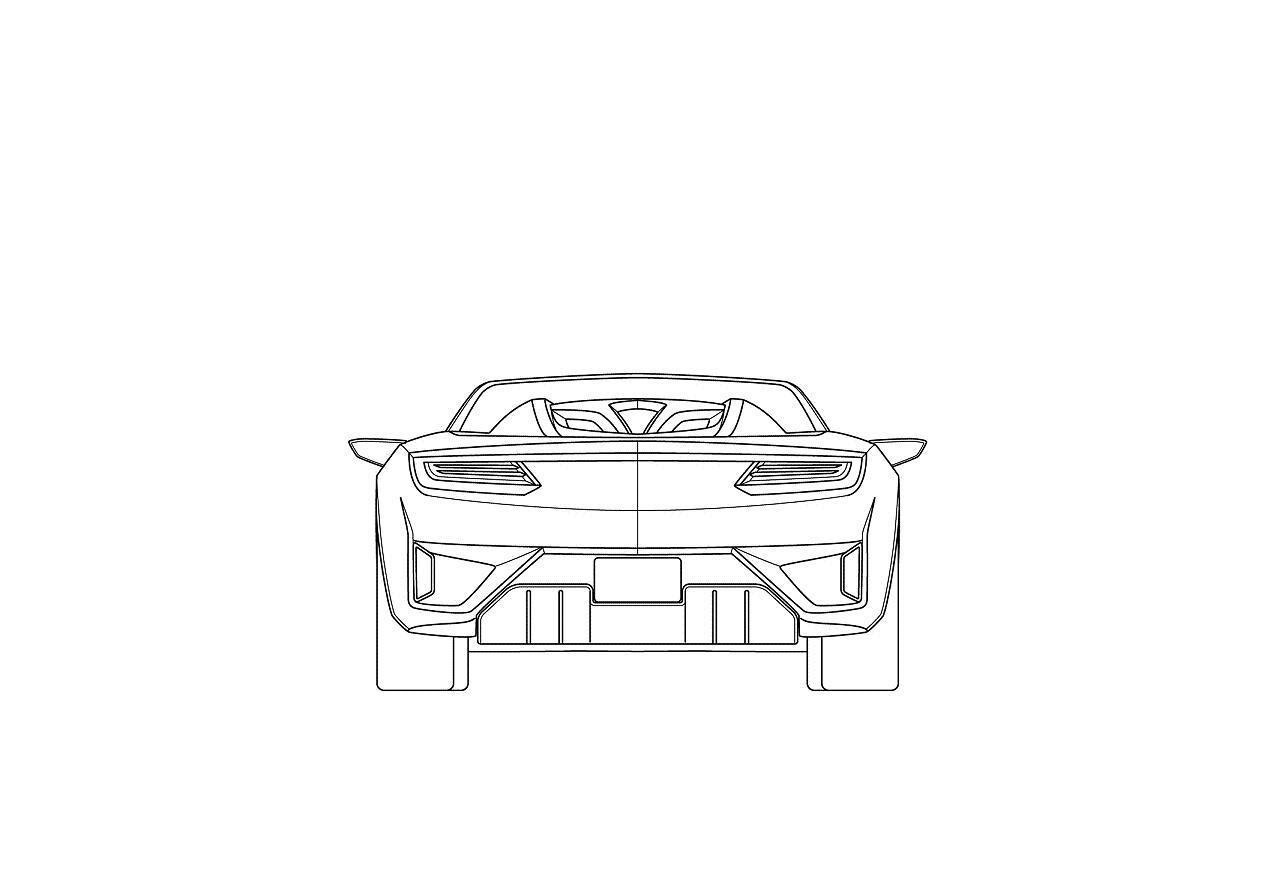 Honda NSX 2000 раскраска