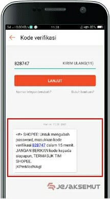 cara atasi lupa password shopee