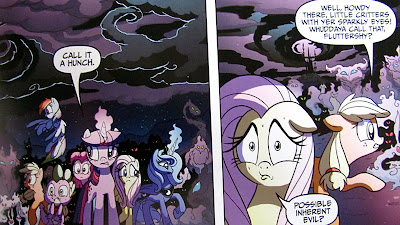 The nightmare creatures sense the Mane Six's presence