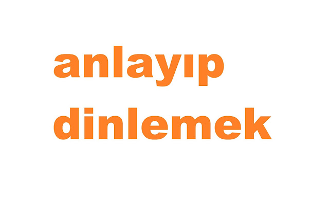 anlayıp dinlemek