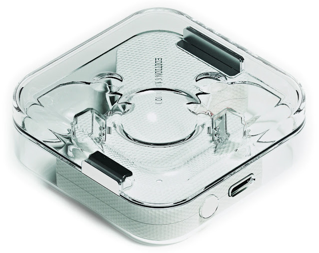 The rendering of the Nothing Ear (1) shows the transparent case design.