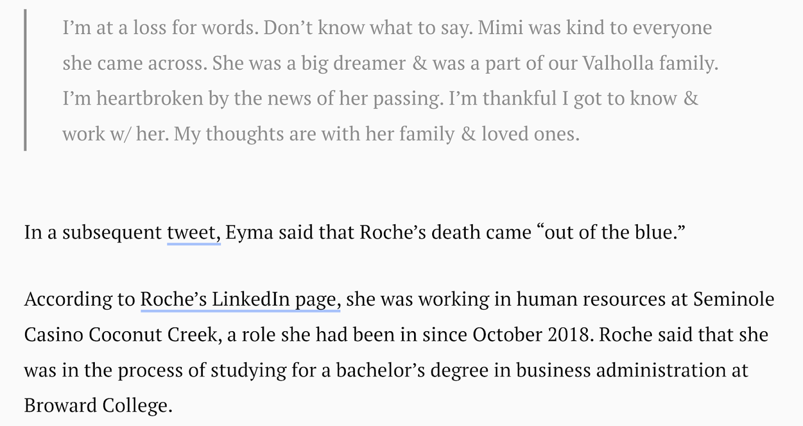 Simple Truth Television: Actress Demitra 'Mimi' Roche Dead at 34