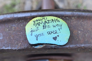 Rock Art with Encouragement found on Great Trail.