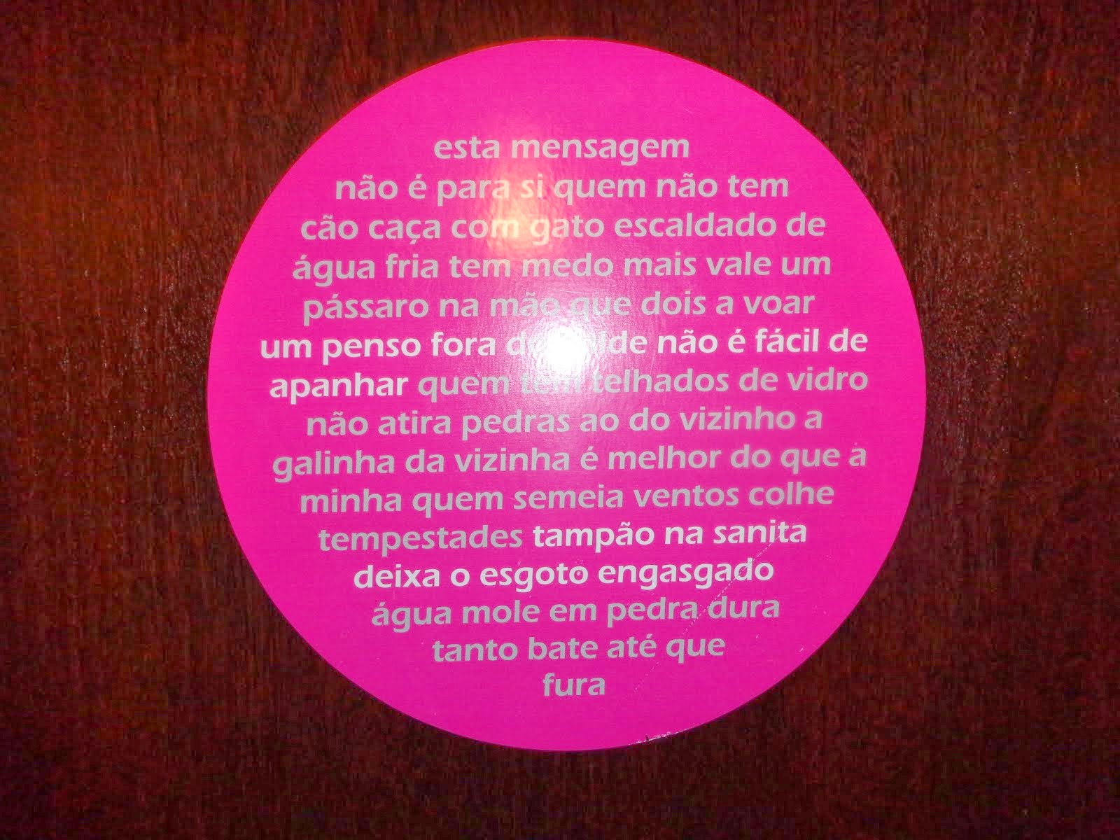 Provérbios de WC