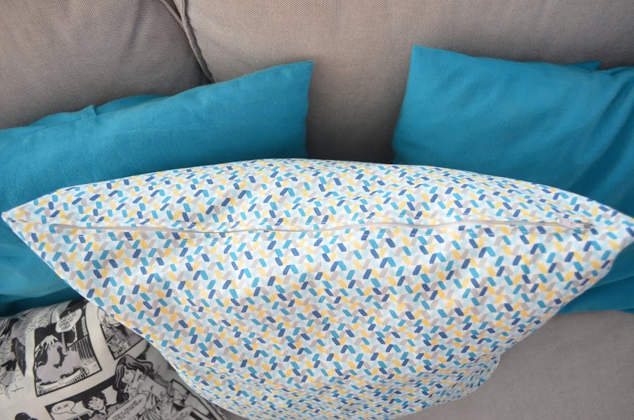 cojín cremallera oculta