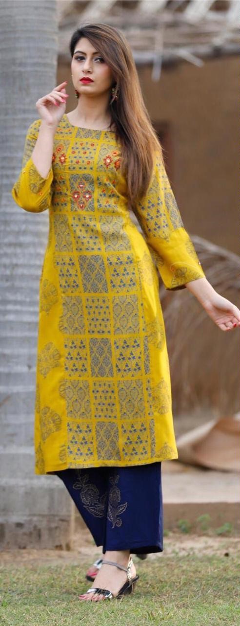 latest designer kurti with plazo