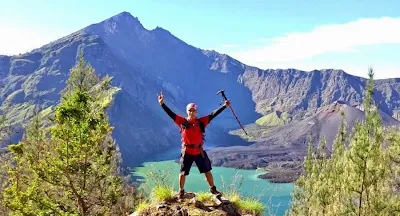 Plawangan Senaru altitude 2641 m of Mount Rinjani