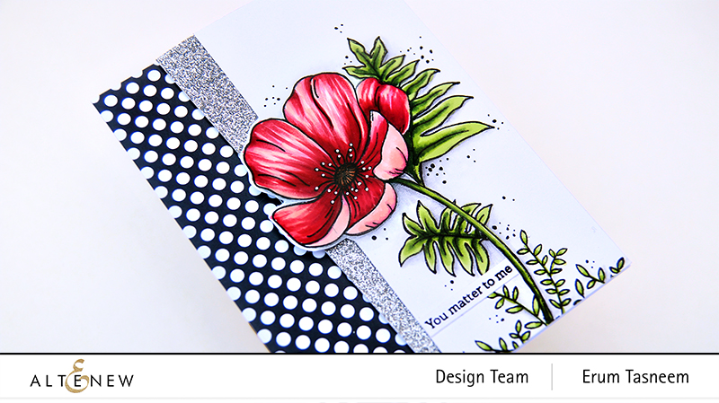 Altenew Paint-A-Flower: Poppy Stamp Set + Artist Markers | Erum Tasneem | @pr0digy0