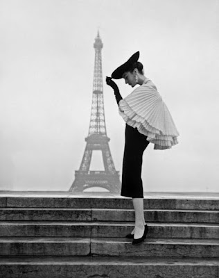 Woman at the Eiffel Tower
