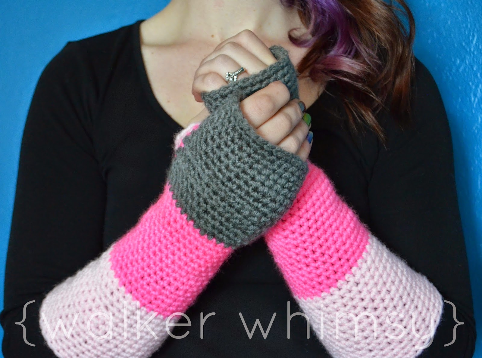 {walker whimsy} Color Block Arm Warmers
