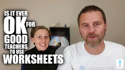 Today, we talk about the wonderful world of worksheets and why some teachers think they’re the devil. We probably all know the concept of the “worksheet and video teacher.” You know, that teacher we imagine never engages his classroom and sits behind his desk organizing his fantasy football team or shopping for her new season wardrobe. But what exactly do we mean by "worksheet" and how do we rise above being a "worksheet and video" teacher?