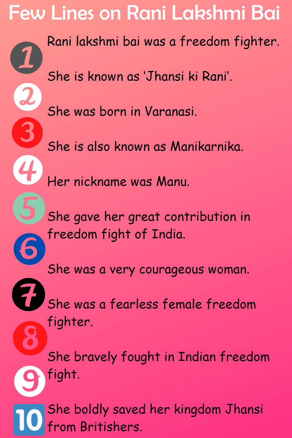 essay on rani lakshmi bai for class 3