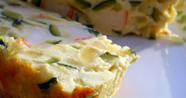 Pastel De Calabacín Con Surimi
