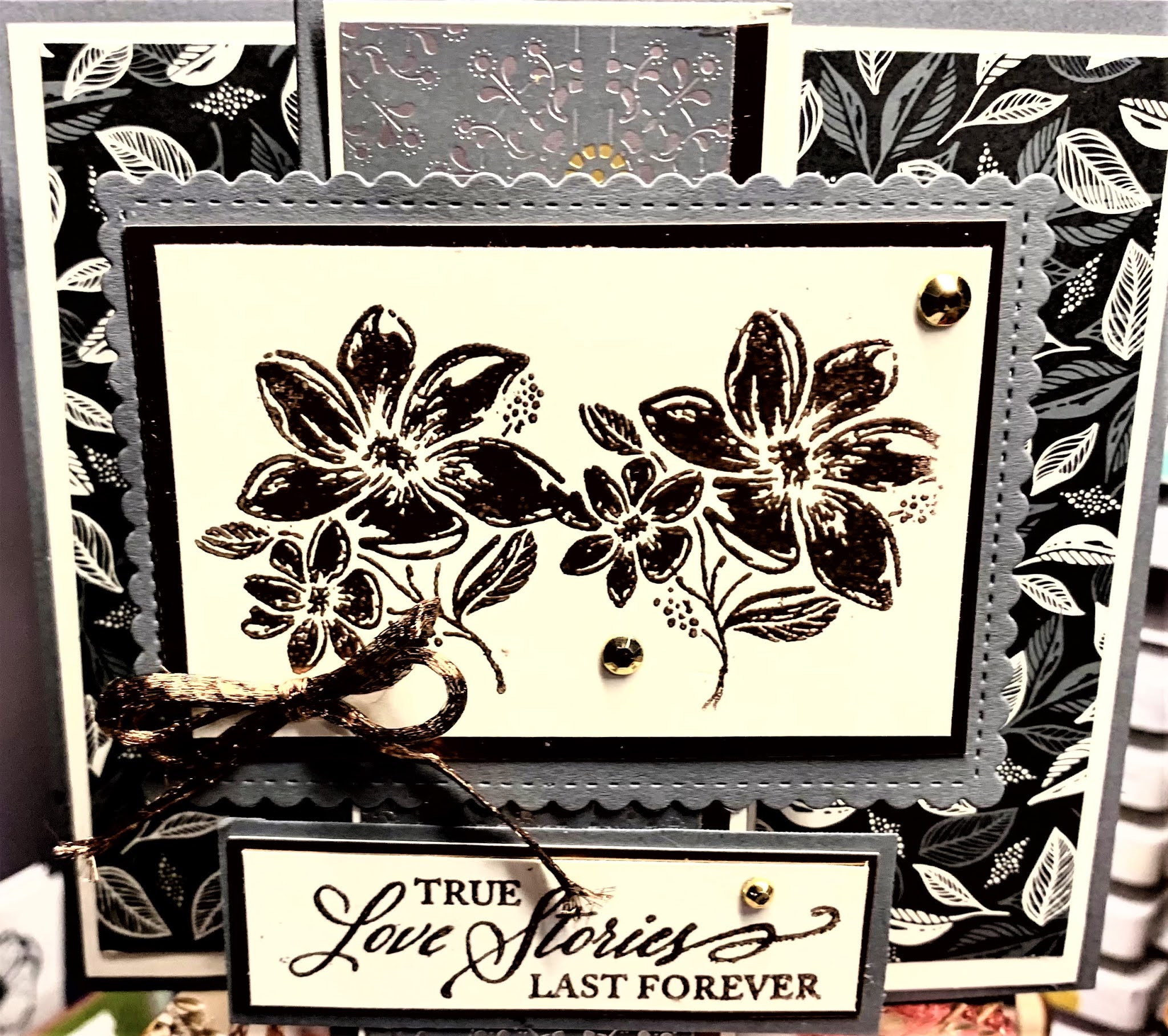 Crafty Maria's Stamping World Elegantly Said Stand Alone Card