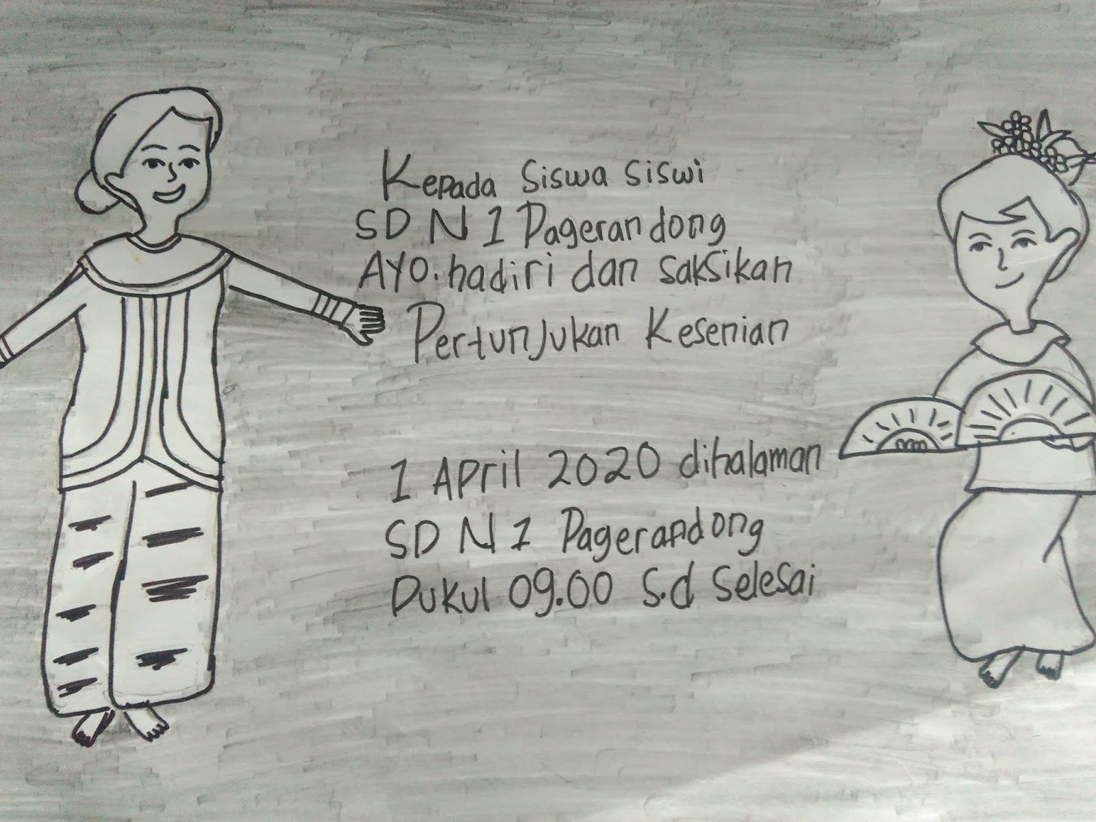 Buatlah Surat Undangan Setengah Resmi Dengan Dihiasi