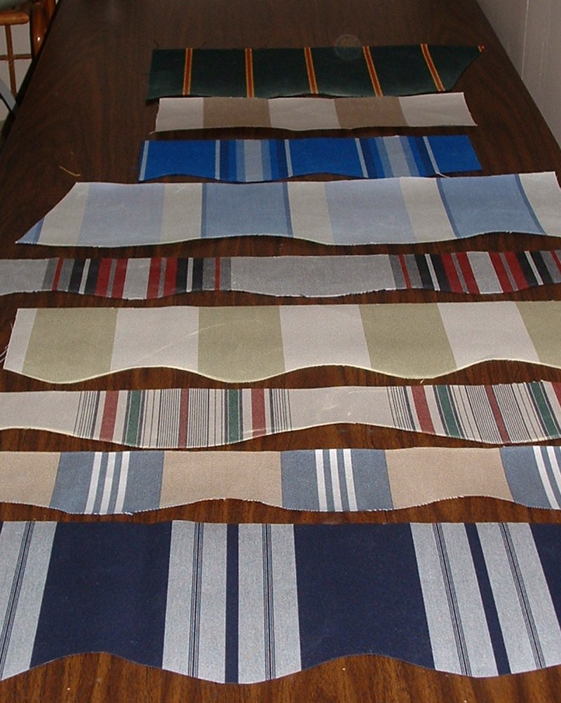 Vintage Awnings Scalloped Valances on Vintage Trailer Awnings