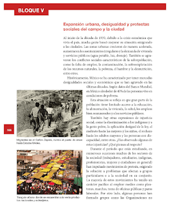 Expansión urbana, desigualdad y protestas sociales del campo y la ciudad - Historia Bloque 5to 2014-2015 