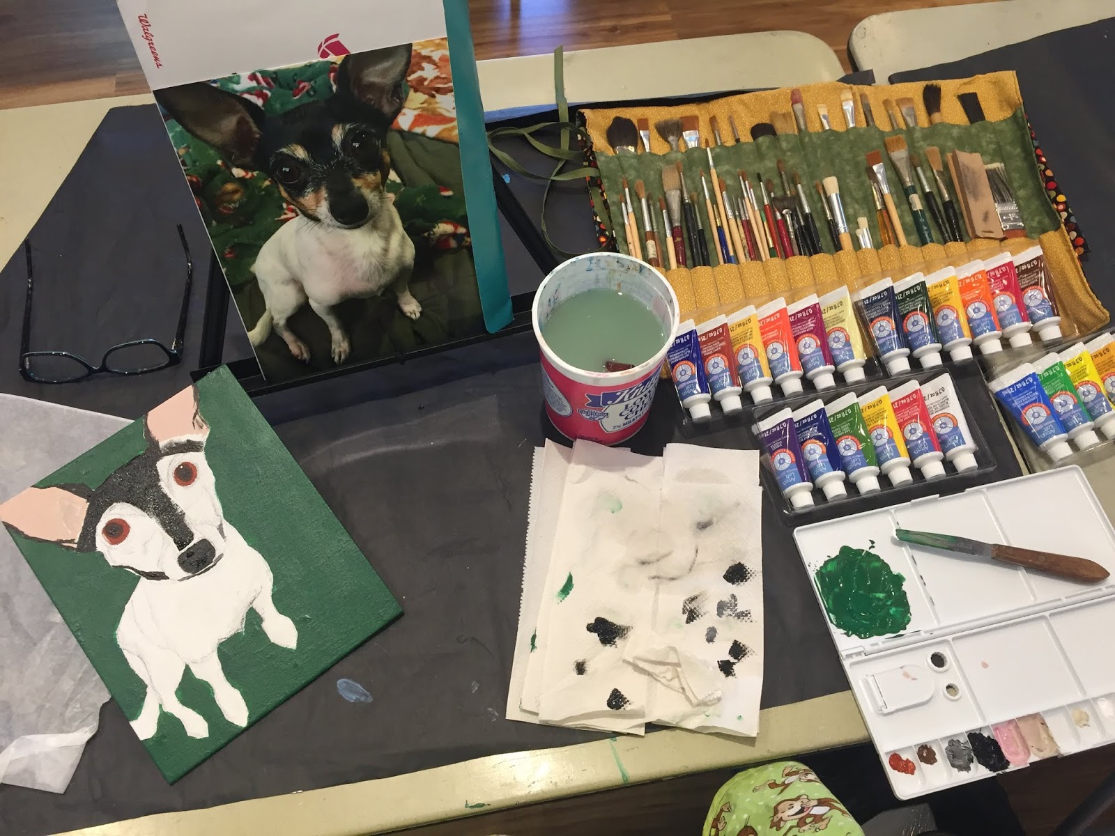 Within My Means Acrylics Week Two Painting!