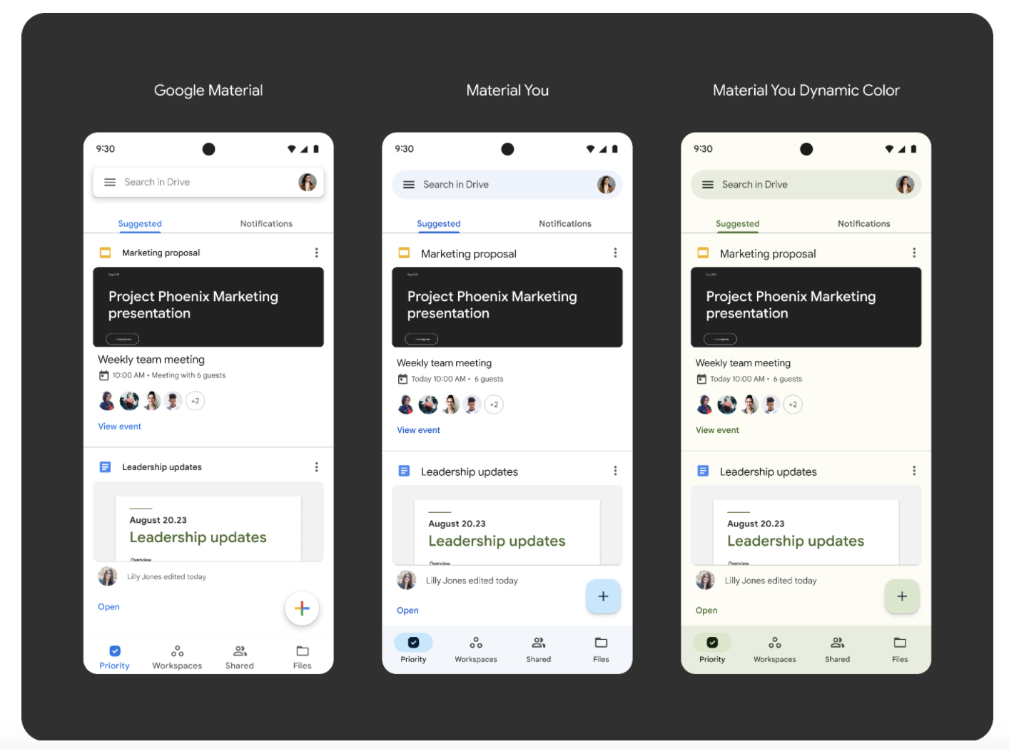 Google actualiza sus aplicaciones de Android con Material You 32 Material de usted: Google Drive