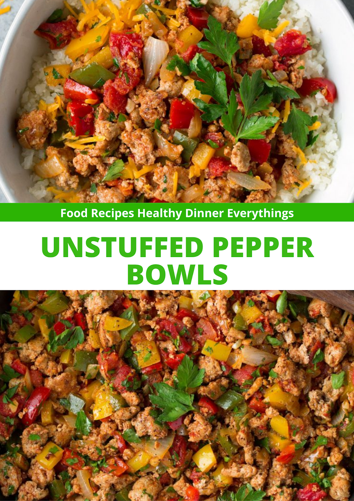 UNSTUFFED PEPPER BOWLS