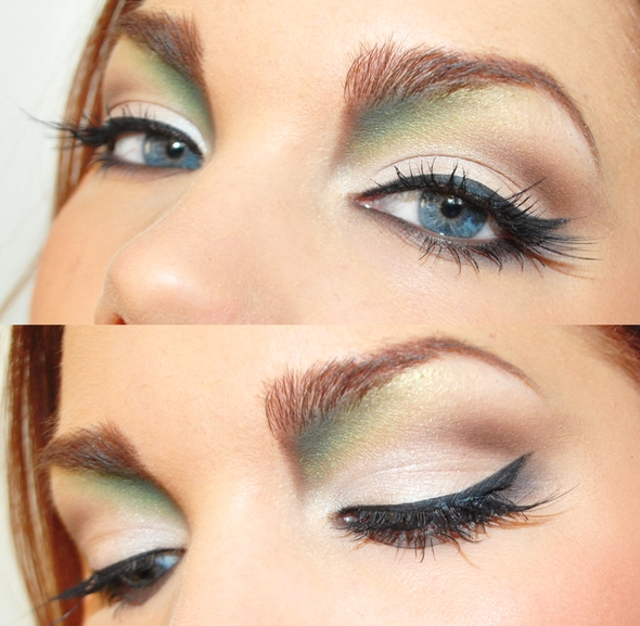Beauty & Style blog by Laura Valuta: Green & brown eye make up