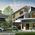 2600 sq-ft modern house with detached car porch