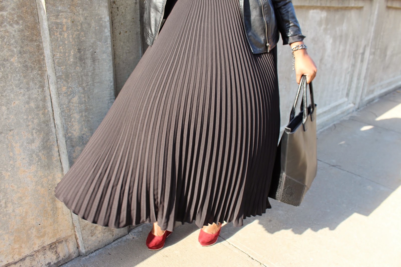 Pleated Fall skirt