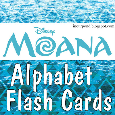 FREE Moana Alphabet Flash Cards