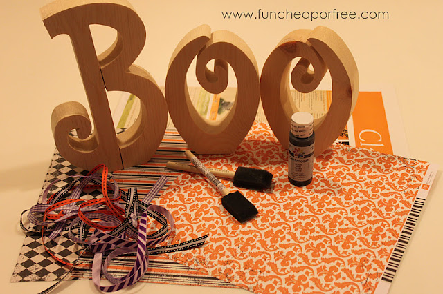 Boo crafting supplies, from Fun Cheap or Free