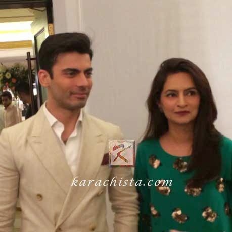 Fawad Khan and his lovely wife Sadaf at the Lux Style Awards