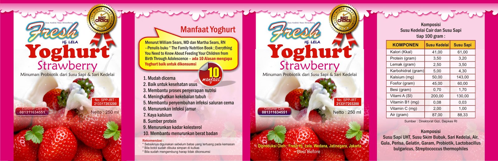 desain kemasan yoghurt
