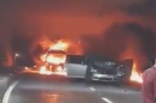 Ordu'da zincirleme kaza! Araçlar yandı Ordu'da zincirleme kaza! Araçlar yandı
