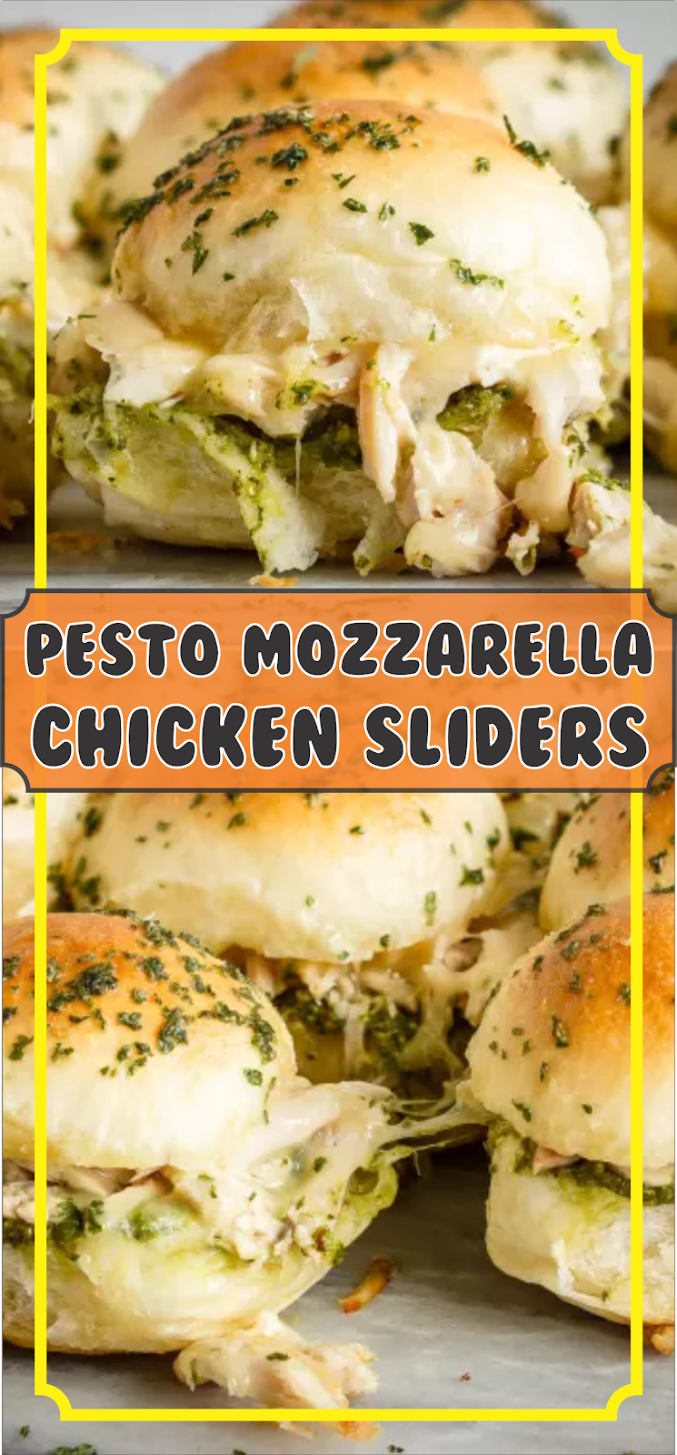 Pesto Mozzarella Chicken Sliders Floats CO