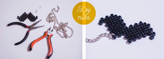 Collar de bigotes con Hama Beads