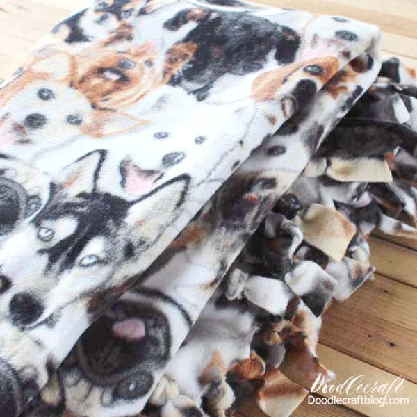 How to Make a Simple Tied Fleece Blanket