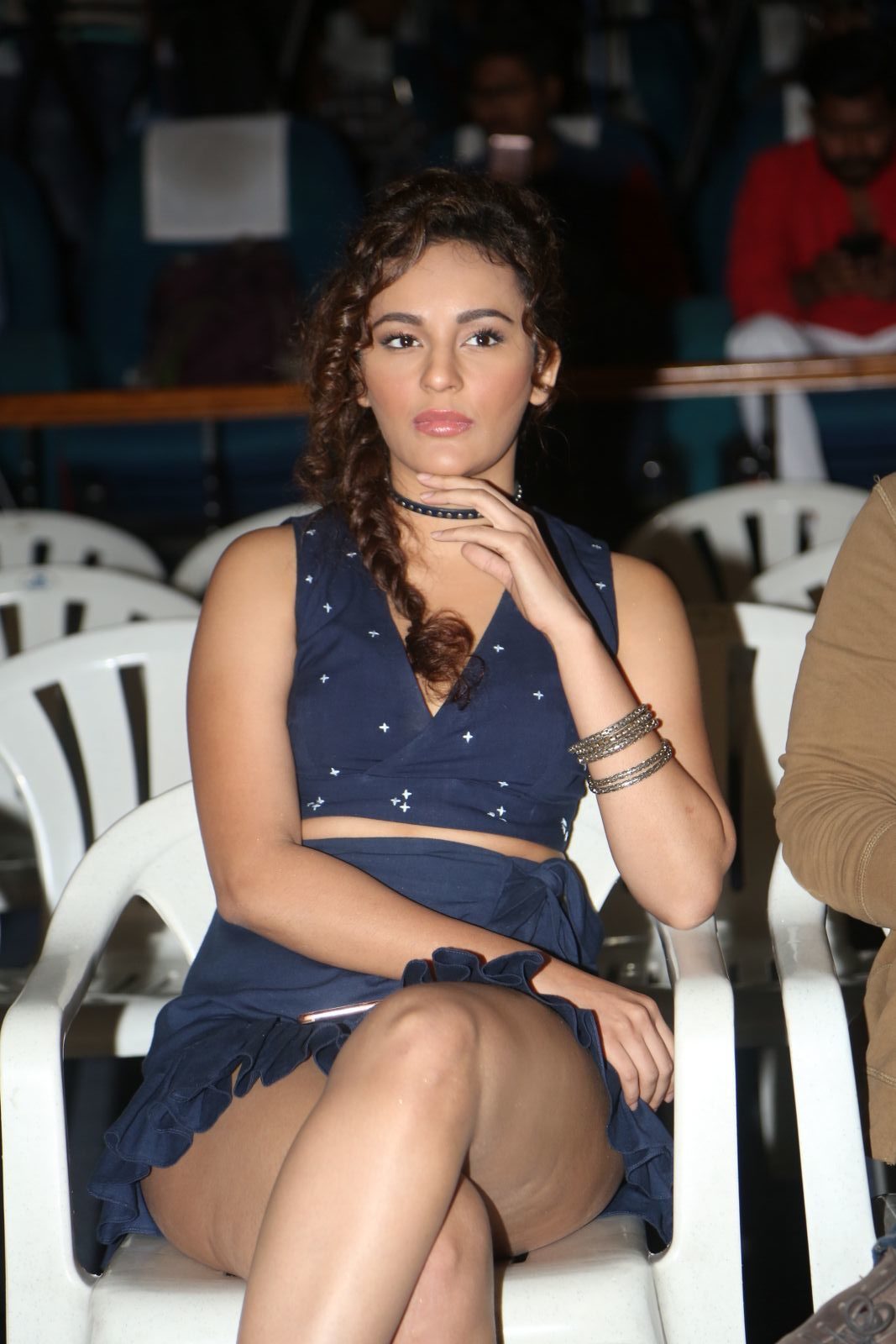 Beauty Galore HD : Seerat Kapoor Thunder Thigh Upskirt Hot At Okka Kshanam  Teaser Launch