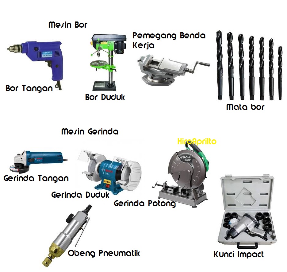 Jenis power tools berikut dengan fungsinya HIRO APRI ITO WE STAND