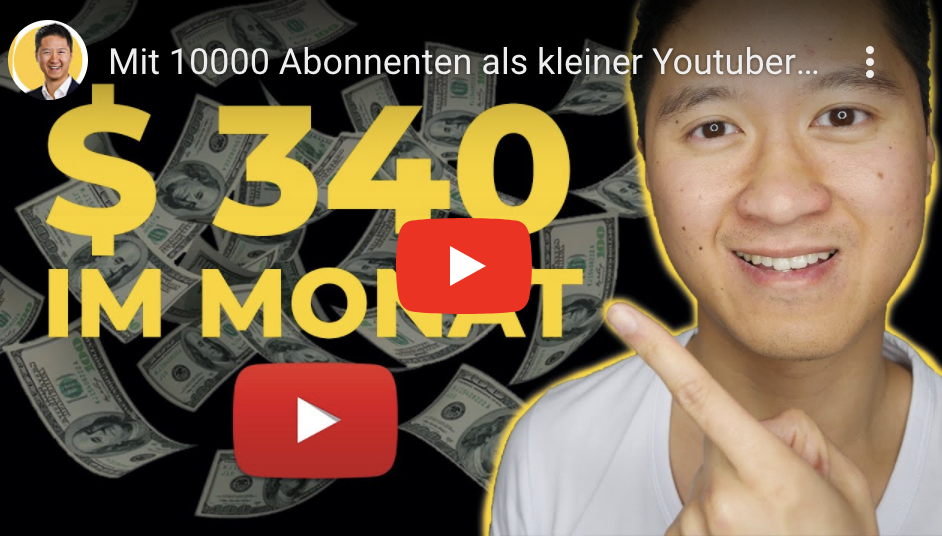 MIT 10000 ABONNENTEN ALS KLEINER YOUTUBER GELD VERDIENEN MIT YOUTUBE WER