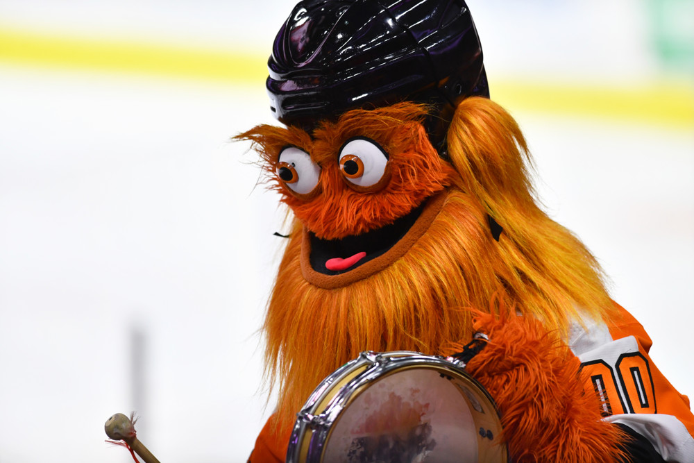 Gritty unveiled the new Seattle Kraken mascot at the game in Philly. Meet  your new mascot CUDDLES! #KrakenAColdOne, By Freeze the Puck Hockey