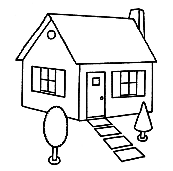 a house coloring pages - photo #49