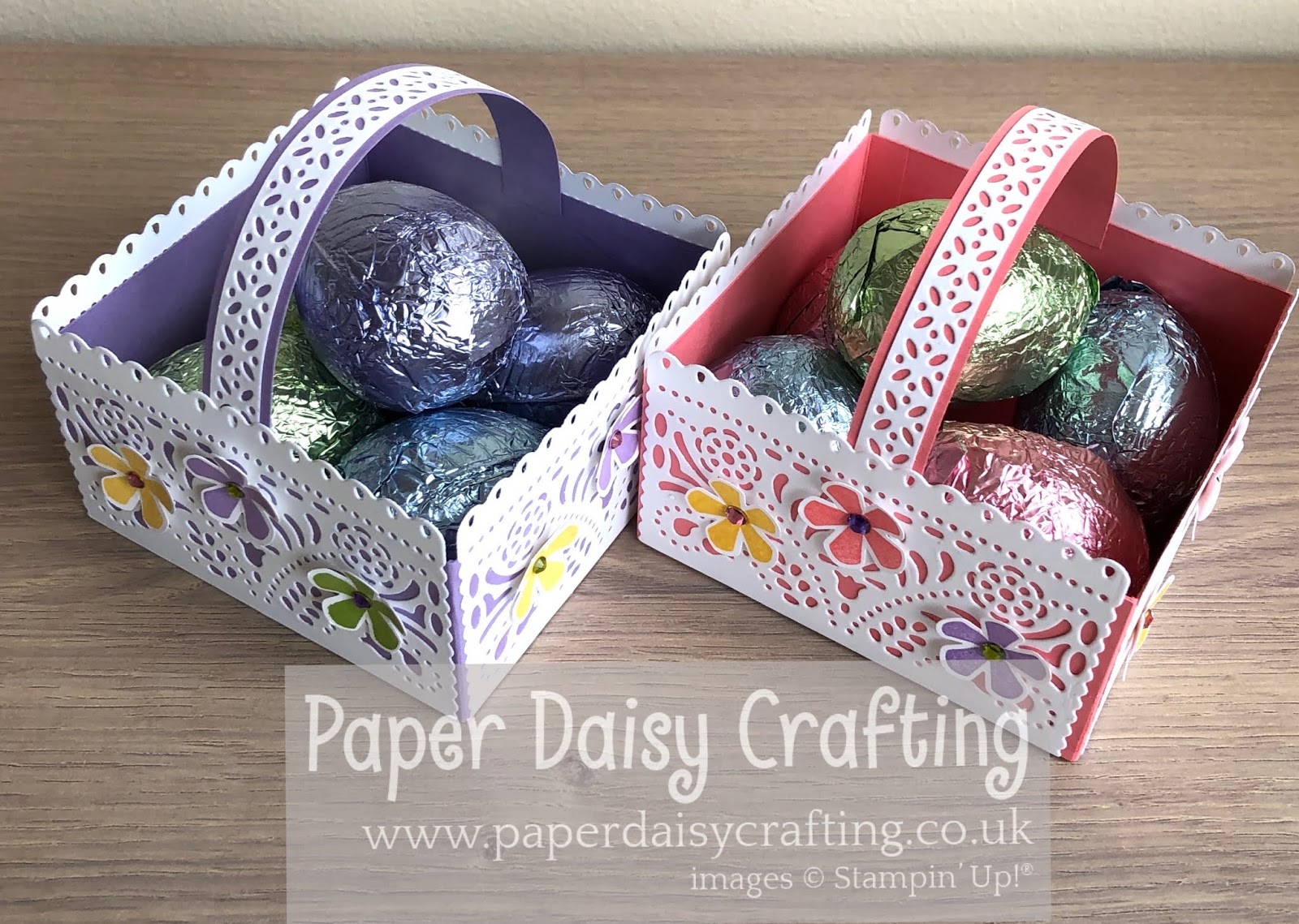 Paper Daisy Crafting Video Tutorial for Jubilee Beauty Easter Basket