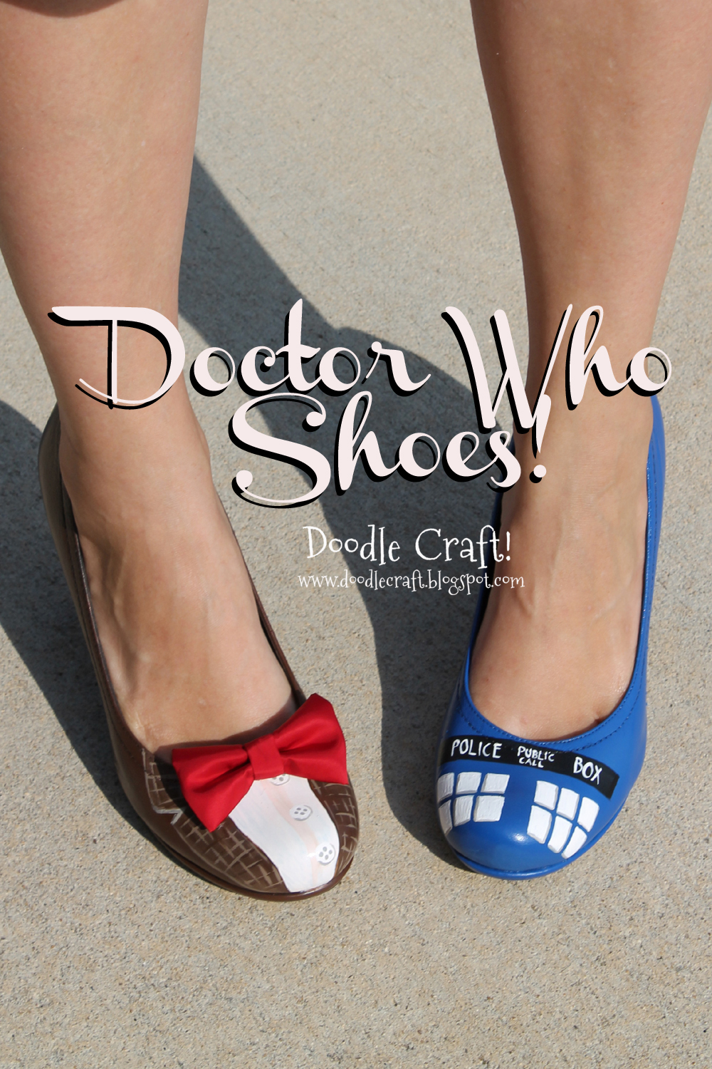 Doctor Who Painted Tardis Heels