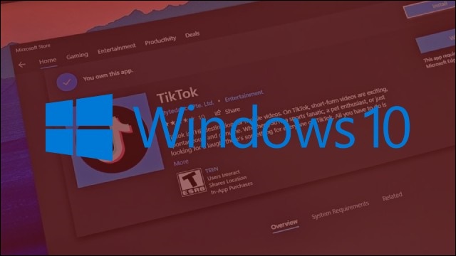 ويندوز 10 - تطبيق تيك توك ويندوز 10 - تطبيق تيك توك